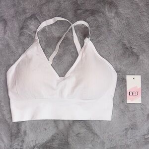 BBJ Women's Classic White Bralette